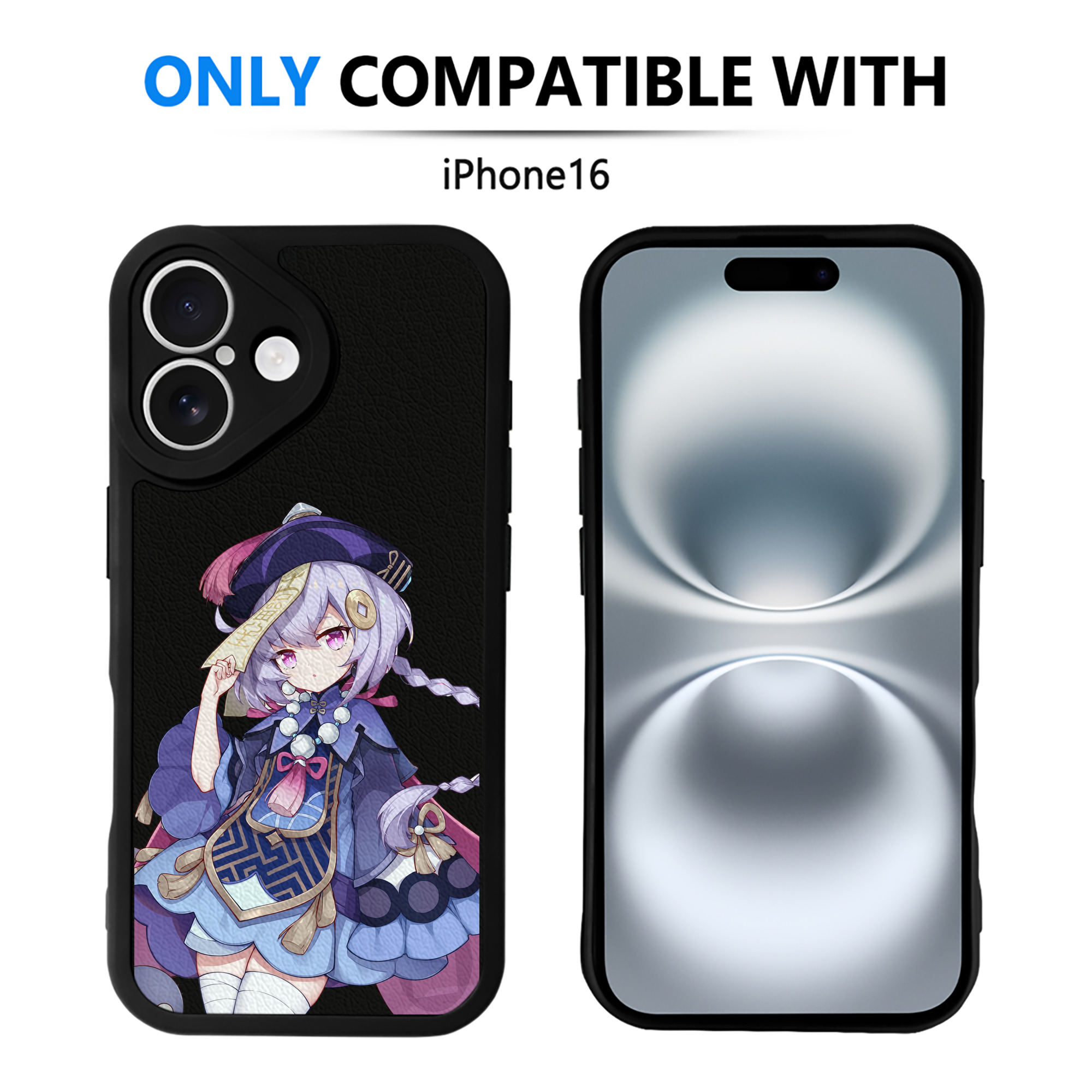 げんし神 七七 なな  genshin Nana 【iPhone 16シリーズ対応】シリコンスマホケース（レザー調） 材質：シリコン